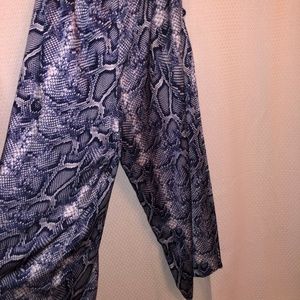 snake skin ruby and jenna flowy pants